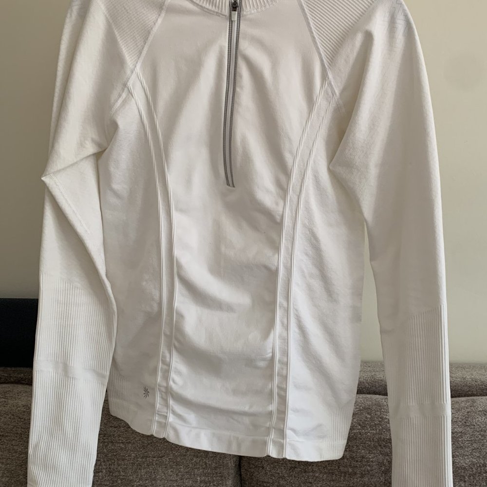 Athleta: Very Good Condition zip pullover top, M - Picture 2 of 8